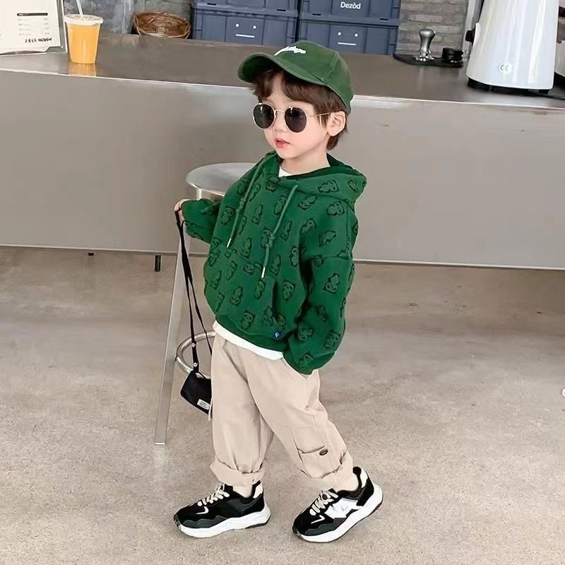 Hàng Mới Về Mới Áo Hoodie Dài Tay Phong Cách Mới 2023 Cho Bé Trai