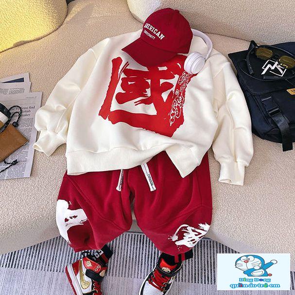 Bộ Đồ Thể Thao Phong Cách Trung Hoa Thời Trang Xuân Thu Mới Cho Bé Trai