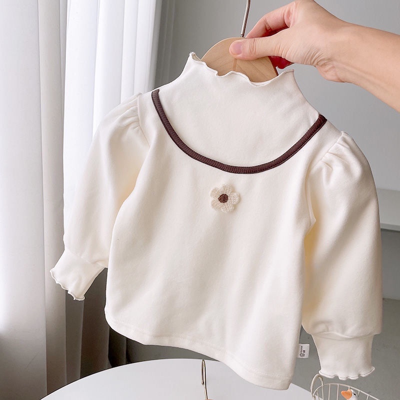 Áo Thun Dài Tay Phong Cách Công Chúa Thời Trang Xuân Thu Cho Bé Gái