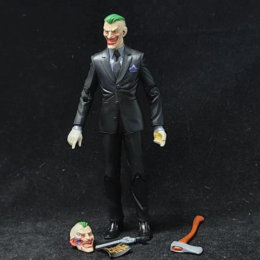 Mô Hình Nhân Vật Chú Hề Đội Mũi Nhọn Có Súng Đầu 2 Đầu Chính Hãng dc 17cm