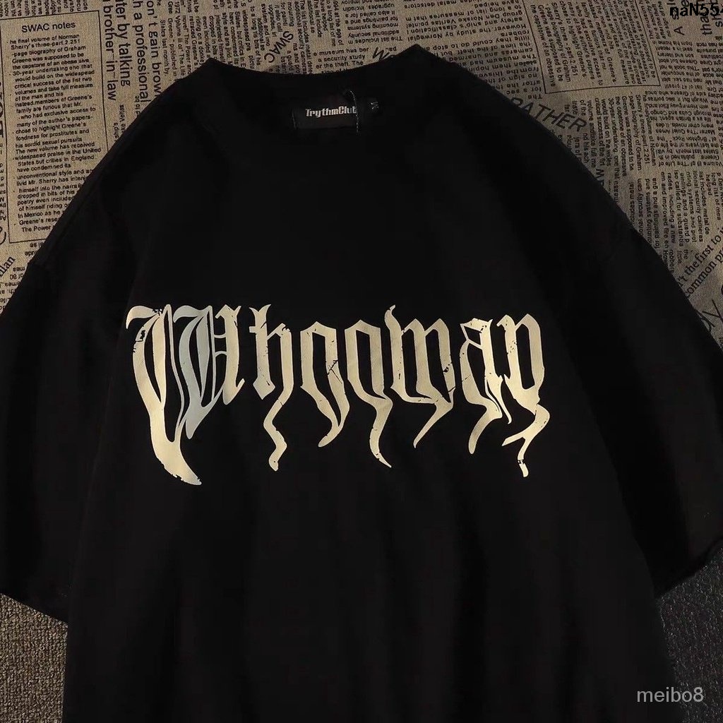 Áo Thun 100% cotton Tay Lửng Phong Cách Đường Phố Mỹ Cho Nam