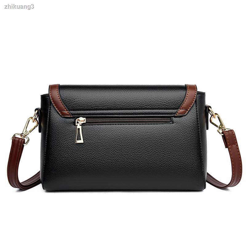 Túi Xách Da Bò Đeo Vai Hình Trụ Phối Màu Tương Phản Thời Trang 2023 Cho Nữ