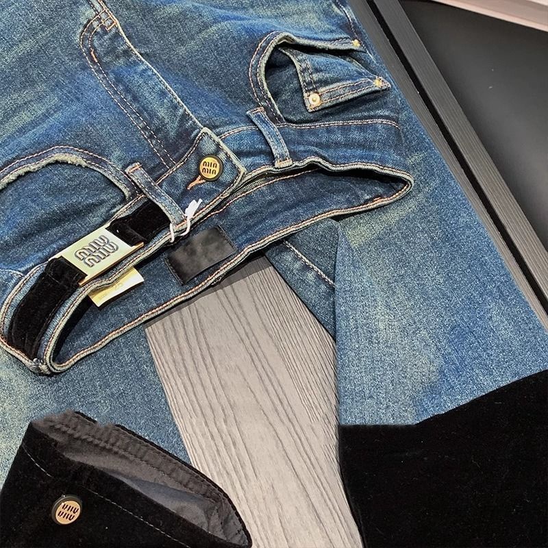 Quần Jean Dài Tới Mắt Cá Chân Dáng Ôm Eo Cao Phong Cách chanel Mùa Thu Đông Mới Cho Nữ