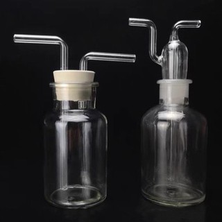 ⊙◈Chai rửa khí thủy tinh Loại xốp 250ml 500ml Phòng thí nghiệm hóa học Dụng cụ giảng dạy Thiết bị thí nghiệm Máy trợ giảng