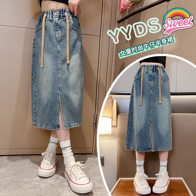 Hàng Mới Về Mới Chân Váy denim Thời Trang 2023 Dành Cho Bé Gái