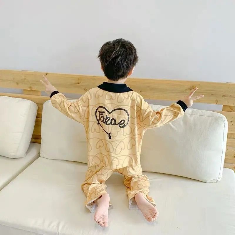 Hàng Mới Về Bộ Đồ Ngủ Tay Dài Thời Trang Xuân Thu Cho Bé Trai