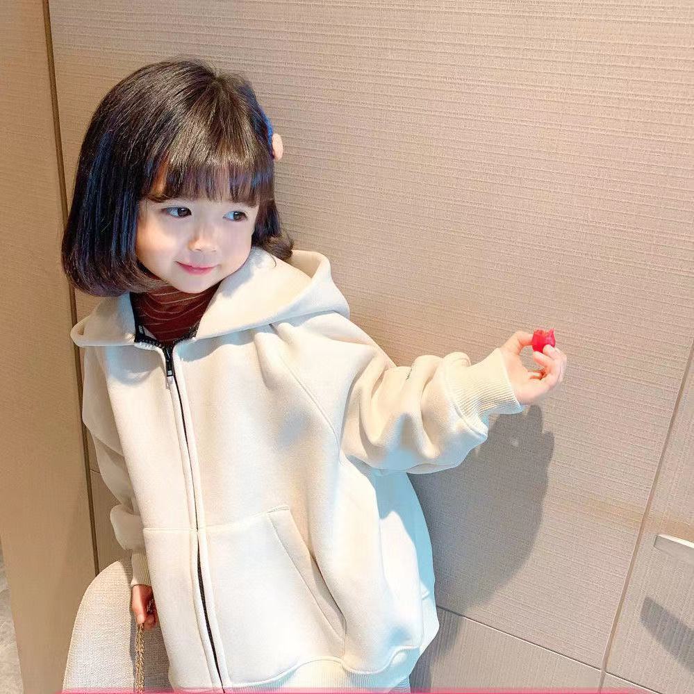 Áo Nỉ Dài Tay In Chữ Phong Cách Mới Thời Trang Thu Đông Cho Bé Gái