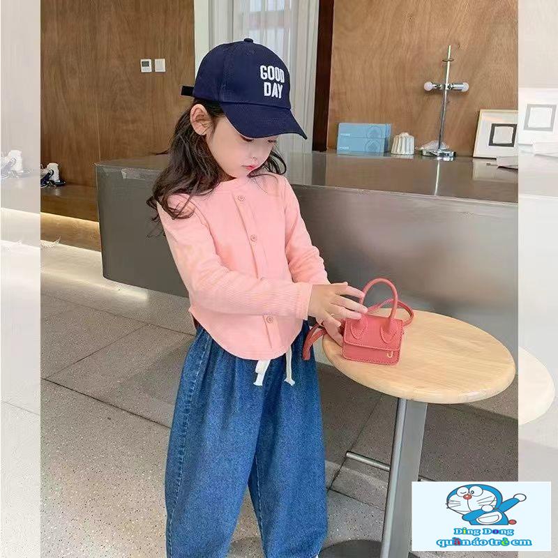 ~ Áo Thun Ôm Dáng Phong Cách Hàn Quốc Thời Trang Xuân Thu Mới Cho Bé Gái