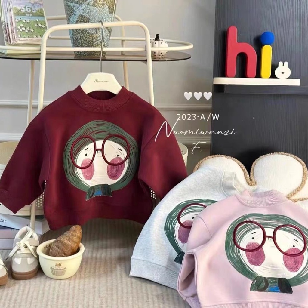 Áo Sweater Mùa Thu Phong Cách Hàn Quốc Dễ Thương Cho Bé Gái
