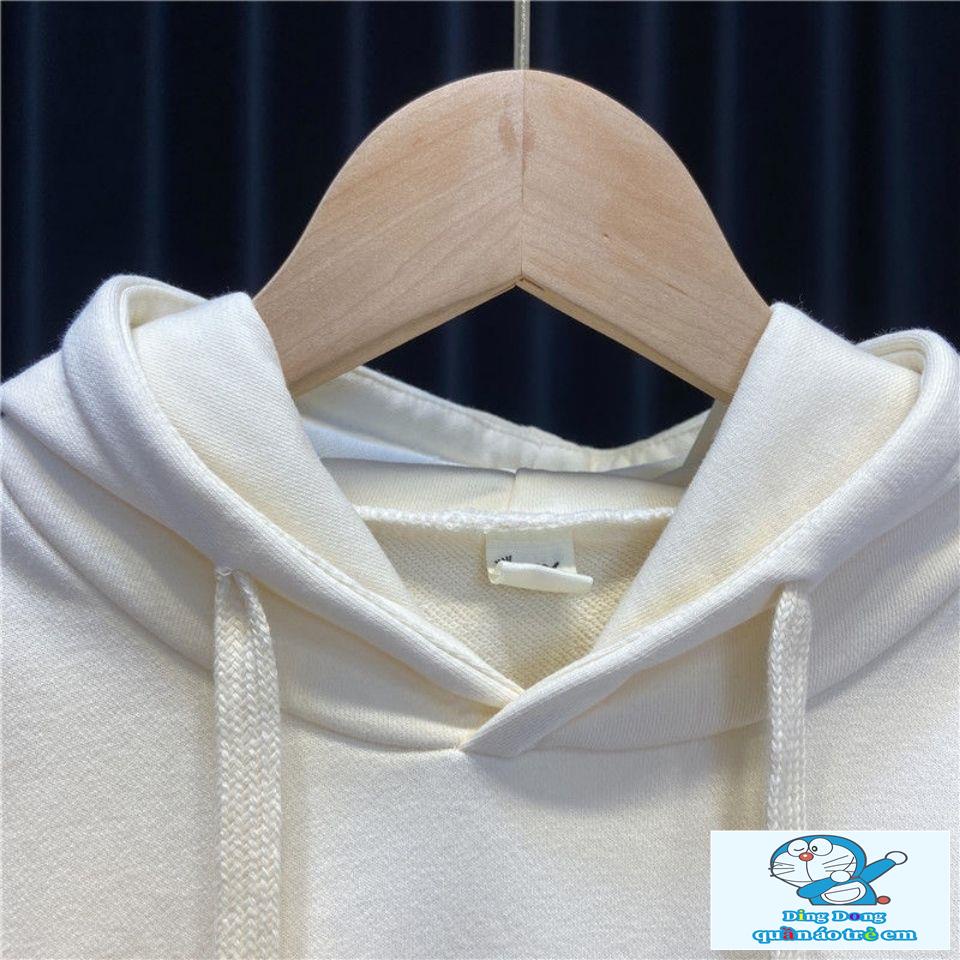 ~ Áo sweatshirt Có Mũ Trùm Tay Phồng Bằng Lông Cừu Phong Cách Hàn Quốc Hợp Thời Trang Mùa Xuân Mới Dành Cho Bé Gái