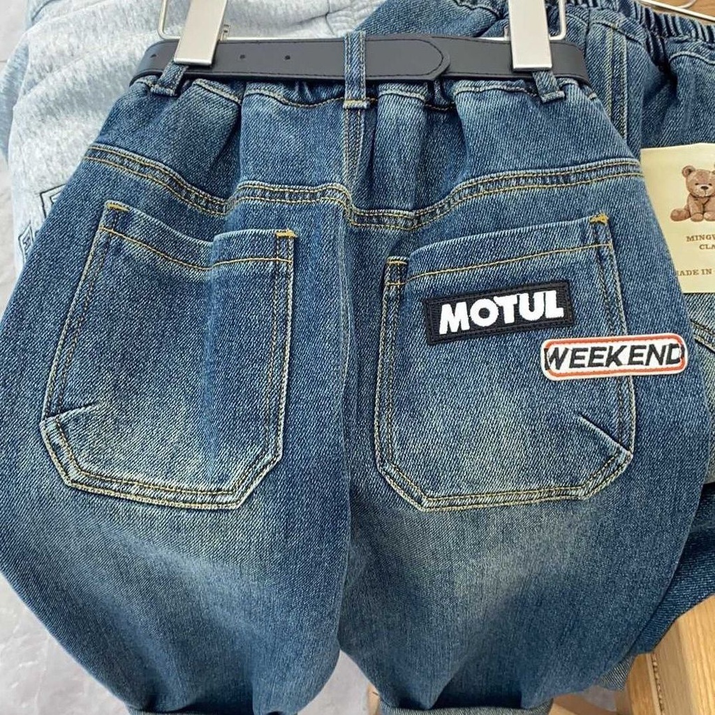 Quần jeans Dài Phong Cách Thời Trang Xuân Thu Mới Cho Bé Trai