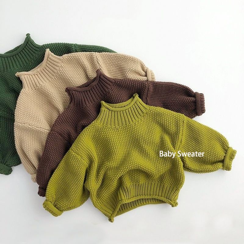 Áo Sweater Dệt Kim Cổ Lọ Thời Trang Thu Đông 2023 Mới Cho Bé Trai Và Bé Gái