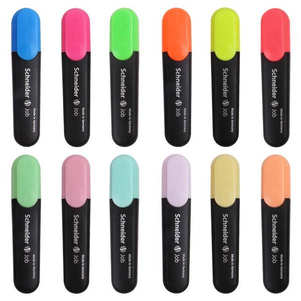 Bút Đánh Dấu schneider Màu Đỏ Dạ Quang 150 macaron