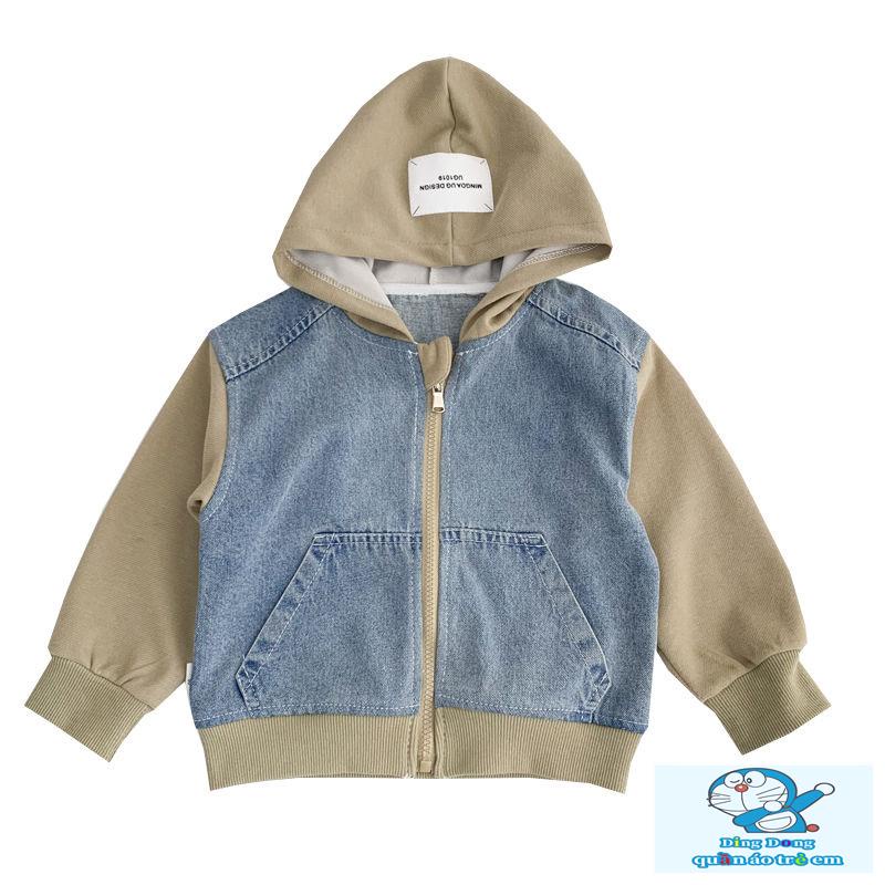 ~ Áo Khoác Có Mũ Trùm Khóa Kéo Phong Cách Mới Mùa Xuân Thu Mát Mẻ Cho Bé Trai