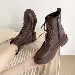 Giày Bốt martin Đế Dày Cổ Thấp 34% cotton Phong Cách Anh Quốc Thời Trang Xuân Thu Cho Nữ