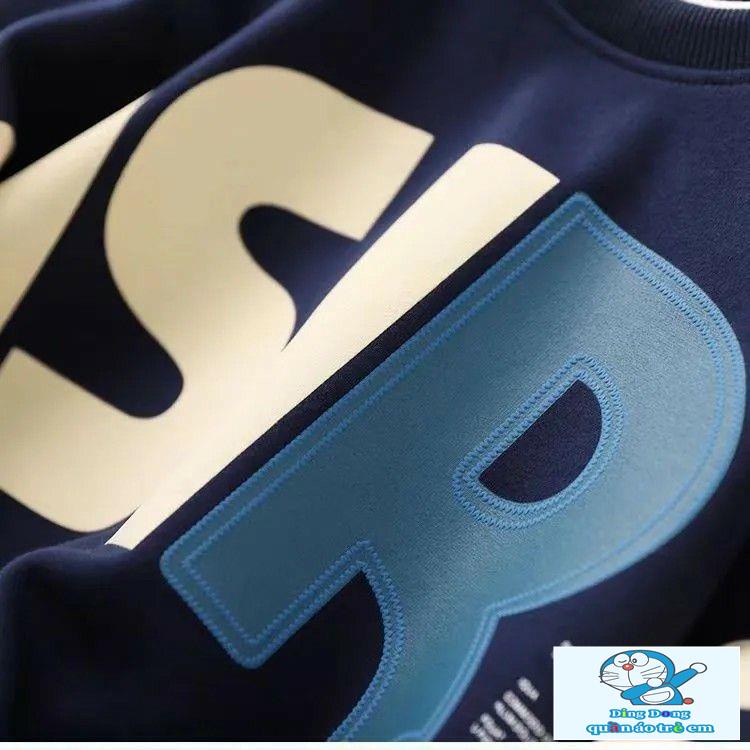 Bộ Đồ Thời Trang Mùa Thu Hai Món Áo Sweater Dáng Rộng Phong Cách Mới Cho Bé Trai