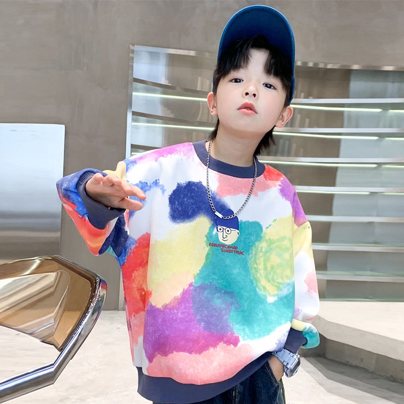 Áo Sweater Phong Cách Đường Phố Mùa Xuân Thu Mới Cho Bé Trai