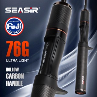 Cần câu mũi tên đen SEASIR 4,92FT 76G Trọng lượng thu hút 0,8-10g UL Sợi Carbon FUJI O Vòng dẫn hướng BFS Hai phần Núm âm thanh Ánh sáng cực cá siêu nhỏ (1,5m / 1,68m / 1,8m)