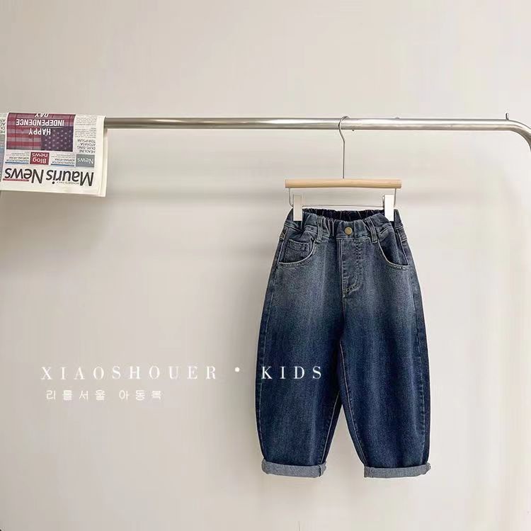 Quần jeans Dài Màu gradient Thời Trang Xuân Thu Cho Bé Trai