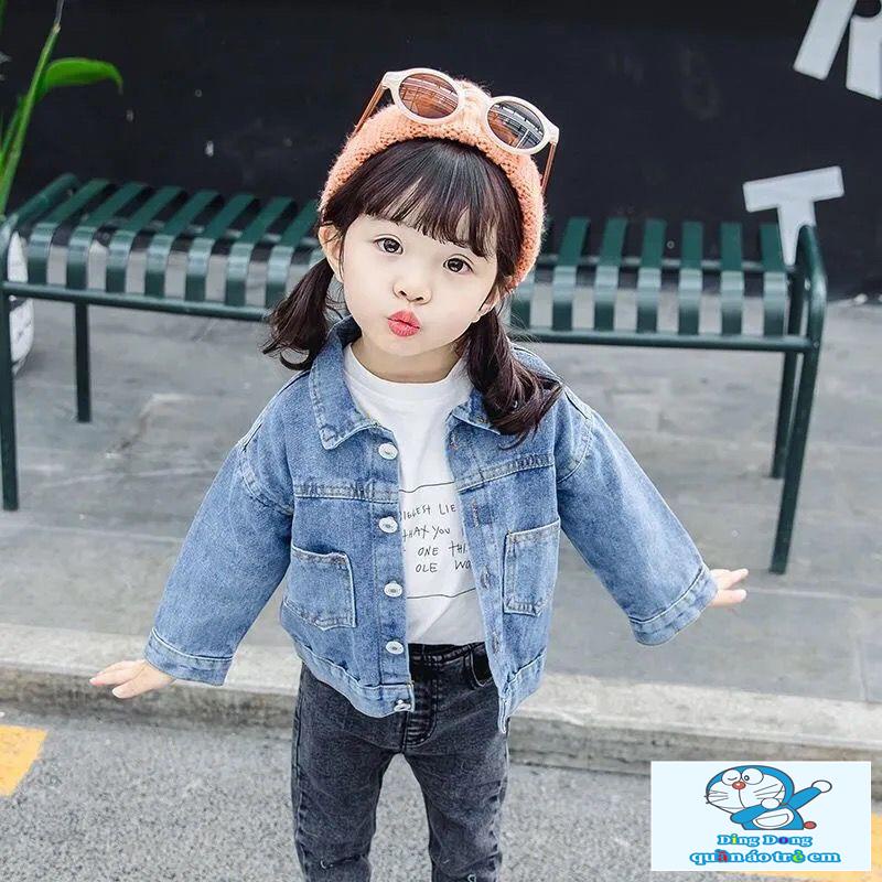 Áo Khoác denim Phong Cách Hàn Quốc Thời Trang Xuân Thu Cho Bé Trai