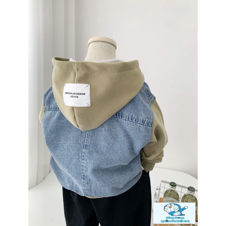 ~ Áo Khoác Có Mũ Trùm Khóa Kéo Phong Cách Mới Mùa Xuân Thu Mát Mẻ Cho Bé Trai