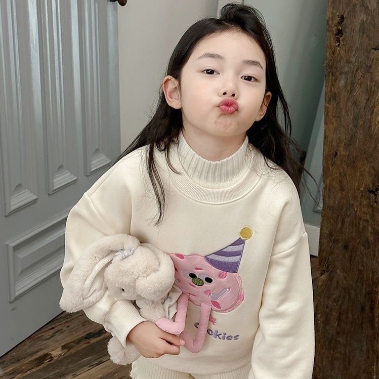 Áo Khoác sweatshirt Mới Dễ Phối Đồ Dành Cho Bé Gái