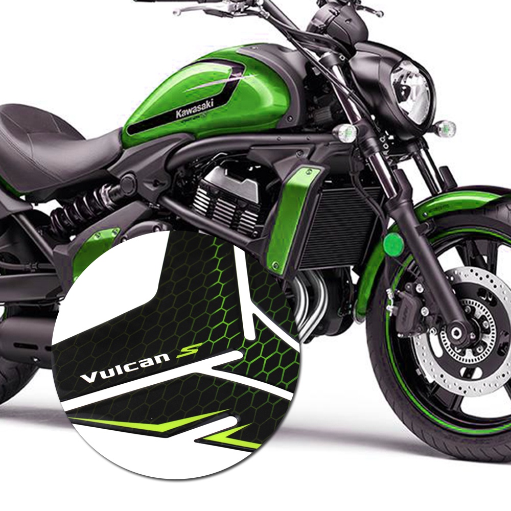 Thích hợp cho Kawasaki VULCAN-S650 VN650 VULCAN 3D Bình Nhiên Liệu Miếng Lót Bộ Nhiên Liệu Sơn Mài B