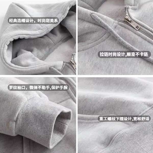 Billkong Áo Khoác cardigan Lông Cừu Màu Vàng Kem Có Khóa Kéo Phong Cách retro Cho Nữ