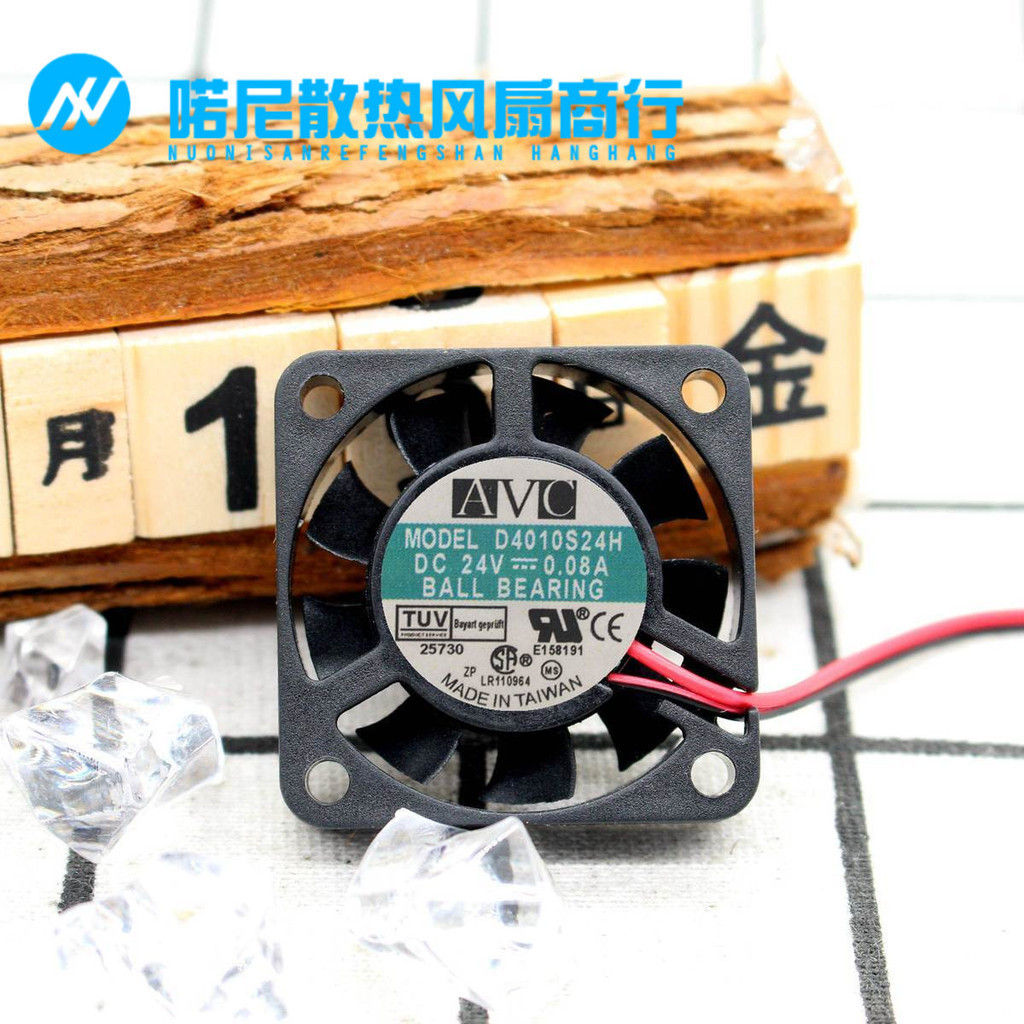 Quạt làm mát điện 4CM AVC 4010 24V 0.08A Đài Loan D4010S24H