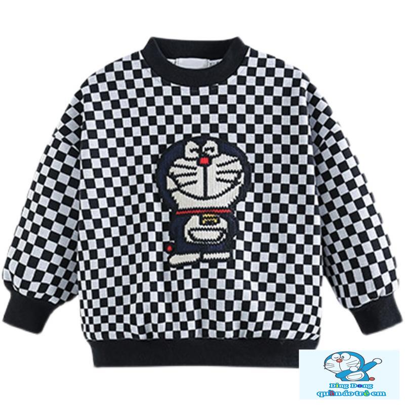 ~ Áo sweatshirt Mỏng Họa Tiết Caro Phong Cách Hàn Quốc Thời Trang Thu Đông Kích Thước Vừa Lớn Cho Bé Gái