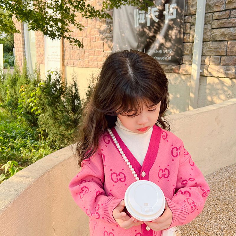 Áo Khoác cardigan Dệt Kim Tay Dài Phong Cách Hàn Quốc Thời Trang Mùa Xuân Mới Cho Bé Gái