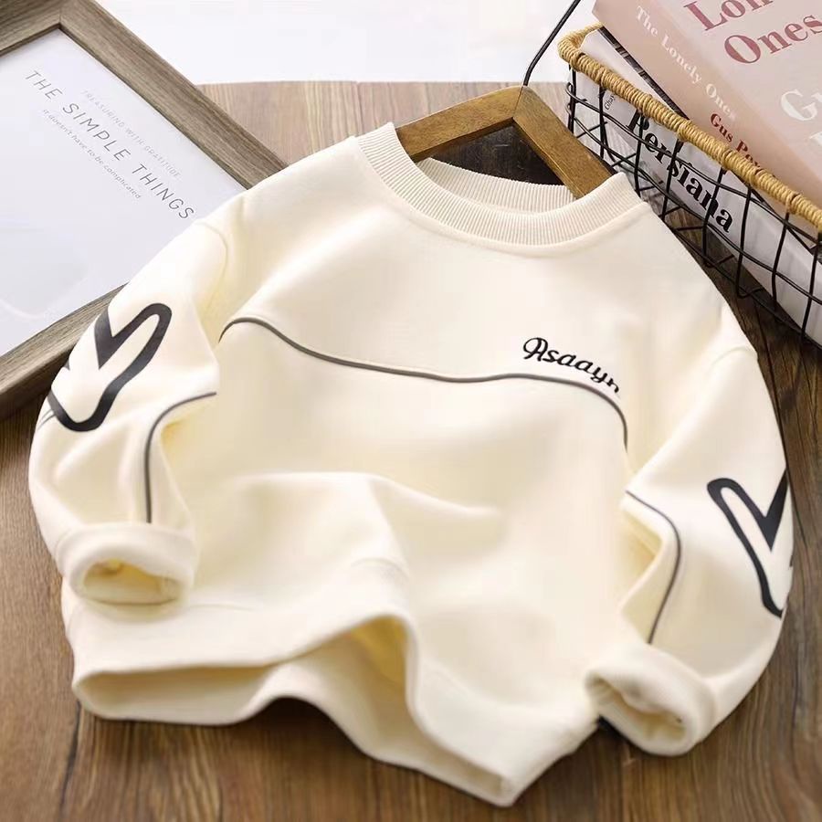 Áo sweatshirt Dáng Rộng Cỡ Vừa Phong Cách Xuân Thu Cho Bé Trai @ -