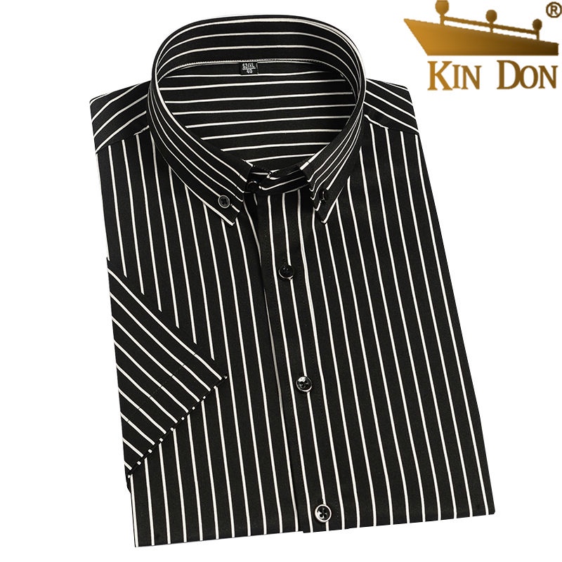 Áo Sơ Mi Tay Ngắn Phong Cách Doanh Nhân Thời Trang Mùa Hè Kiểu Mới Cho Nam Giới Có size Lớn