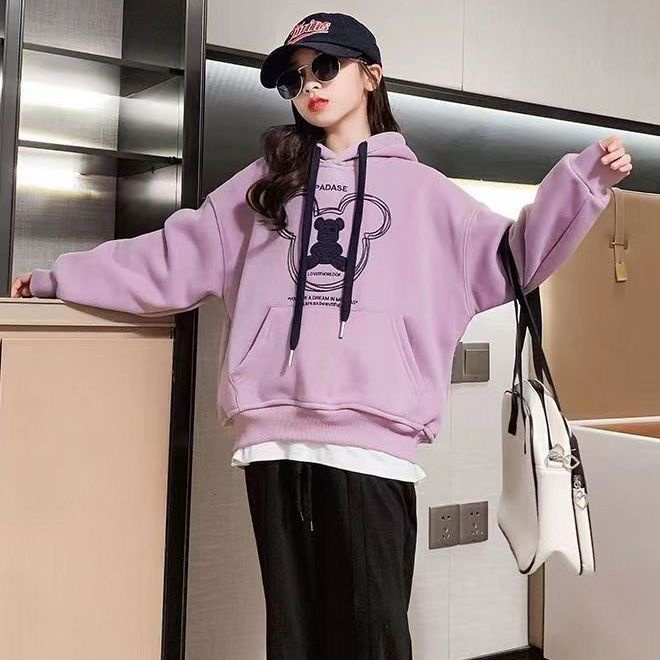 Áo Hoodie Phong Cách Thời Trang Xuân Thu Mới Cho Bé Gái