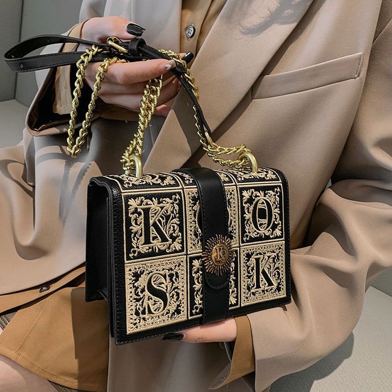 Hàng Mới Về Mới Túi Xách Thêu Họa Tiết Phong Cách retro Thời Trang Cho Nữ