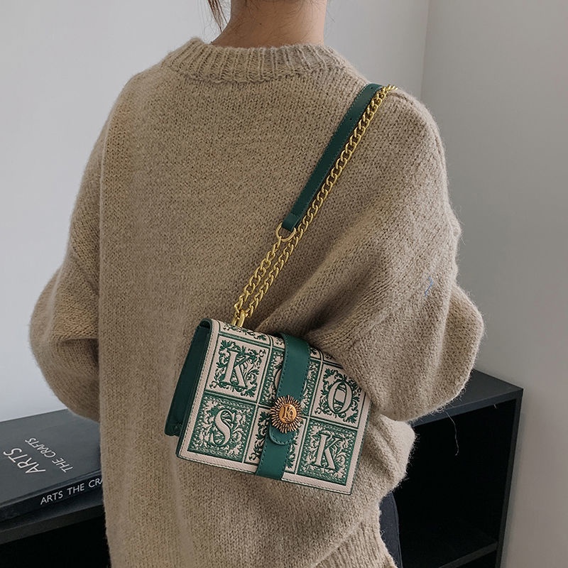 Hàng Mới Về Mới Túi Xách Thêu Họa Tiết Phong Cách retro Thời Trang Cho Nữ