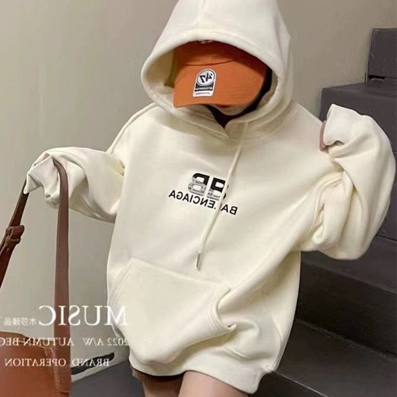 Áo sweatshirt Lông Cừu Một Mảnh Cỡ Vừa Và Lớn Phong Cách Mới Mùa Thu Đông Dành Cho Bé Gái