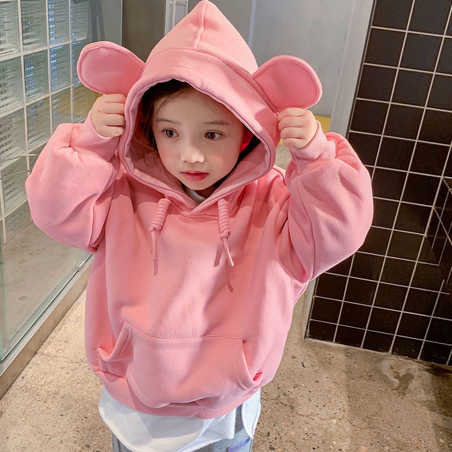 Hàng Mới Về Áo Sweater Dày Có Mũ Trùm Thời Trang Thu Đông 2023 Dễ Thương Cho Bé Gái