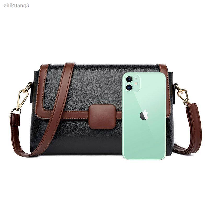 Túi Xách Da Bò Đeo Vai Hình Trụ Phối Màu Tương Phản Thời Trang 2023 Cho Nữ