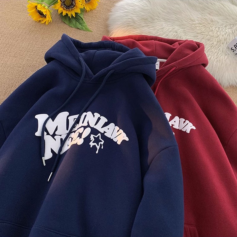 Áo Khoác Có Mũ Trùm Đầu Phong Cách retro Mùa Xuân Thu Mới Cho Nam  Mèo Con Phong Cách Mỹ