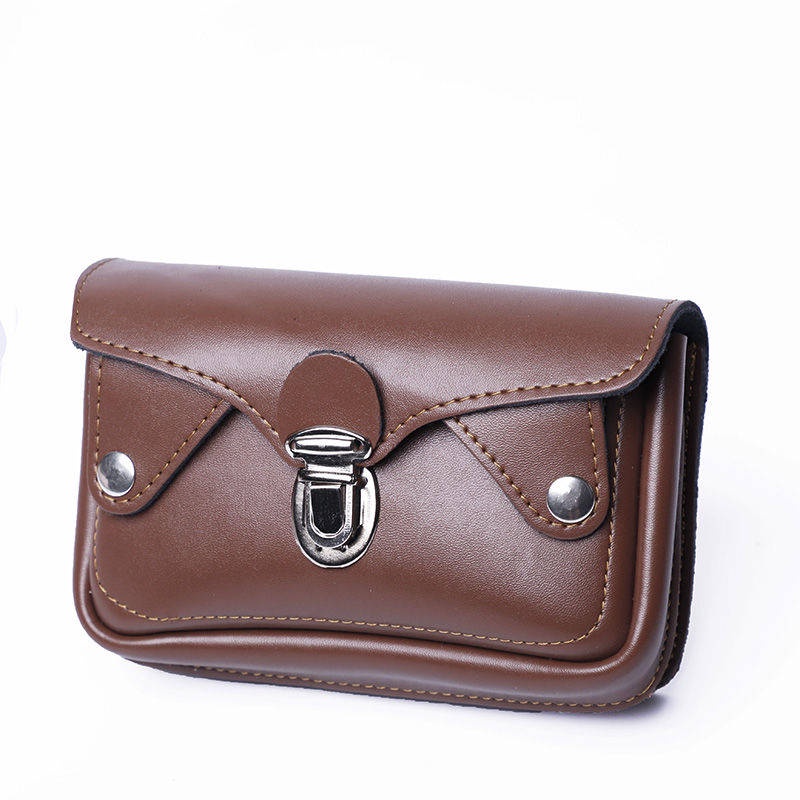 Túi Đeo Hông Đựng Điện Thoại Bằng Da Bò Dày Dặn Chống Thấm Nước / Mòn 13.3cm 20cm 21.6cm Thời Trang Cho Nam Và Nữ