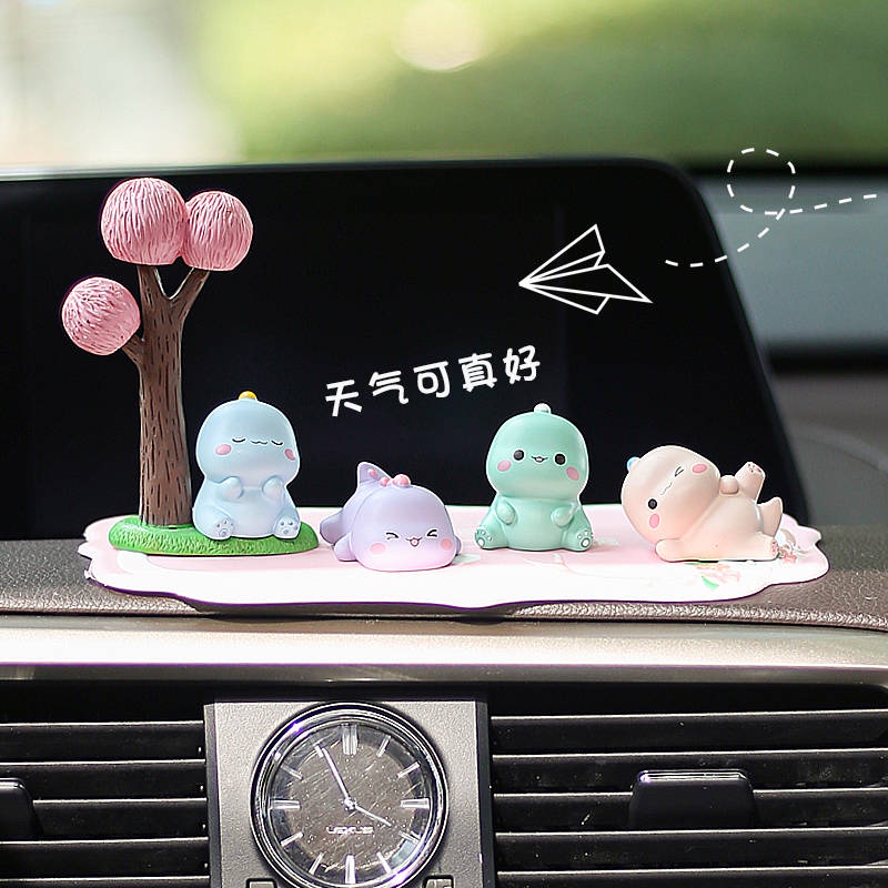Búp Bê Khủng Long Hoạt Hình Sáng Tạo Trang Trí Xe Hơi
