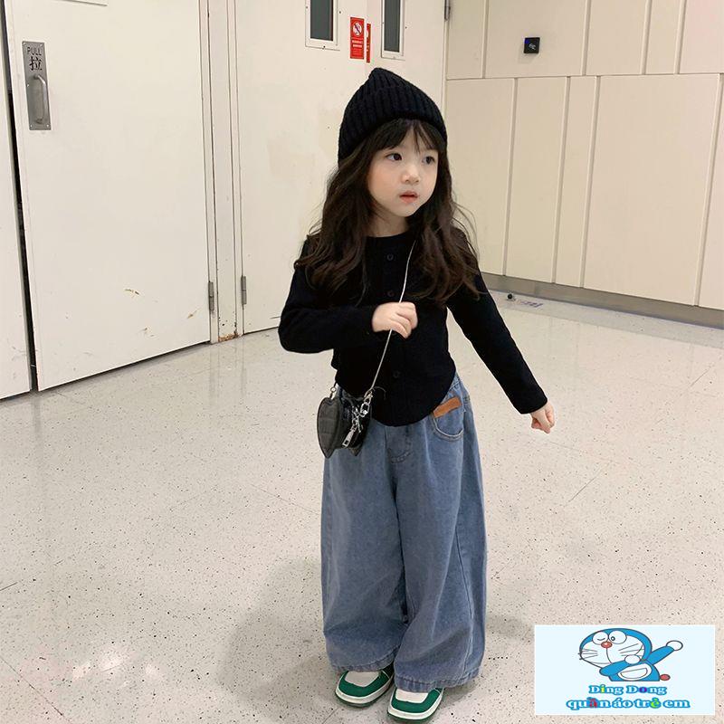 Áo Thun Tay Dài Cổ Tròn Phong Cách Thời Trang Hàn Quốc Cho Bé Gái