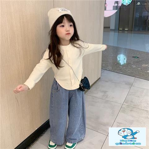 Áo Thun Tay Dài Cổ Tròn Phong Cách Thời Trang Hàn Quốc Cho Bé Gái