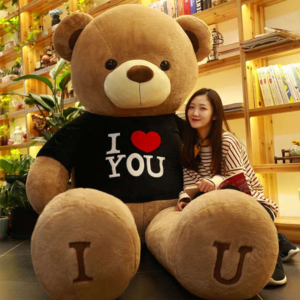 Gấu teddy Nhồi Bông Cỡ Lớn Dễ Thương Dùng Làm Quà Tặng Sinh Nhật