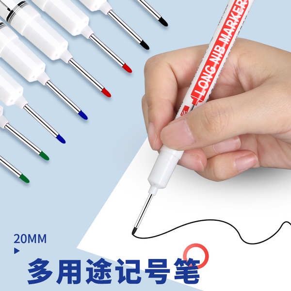 Bút Đánh Dấu Đầu Dài Nhanh Khô Chống Thấm Nước Chống Dầu Không Phai Màu