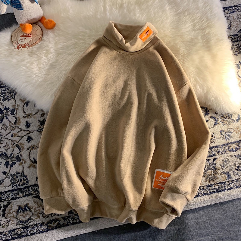 Áo Thun Nam Tay Dài Cổ Cao Phong Cách hong kong Thời Trang Thu Đông Mới