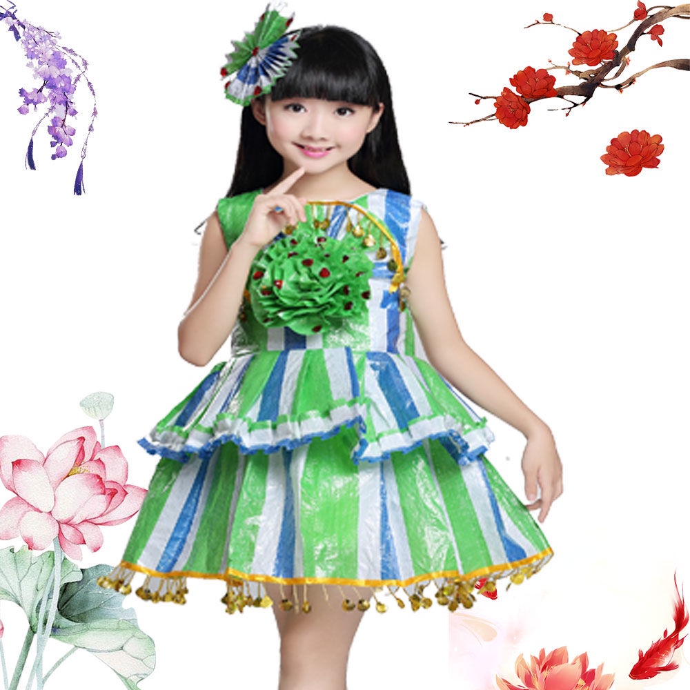 Trang Phục Biểu Diễn Thân Thiện Với Môi Trường Tự Làm cre 1028 Thời Trang Cho Bé