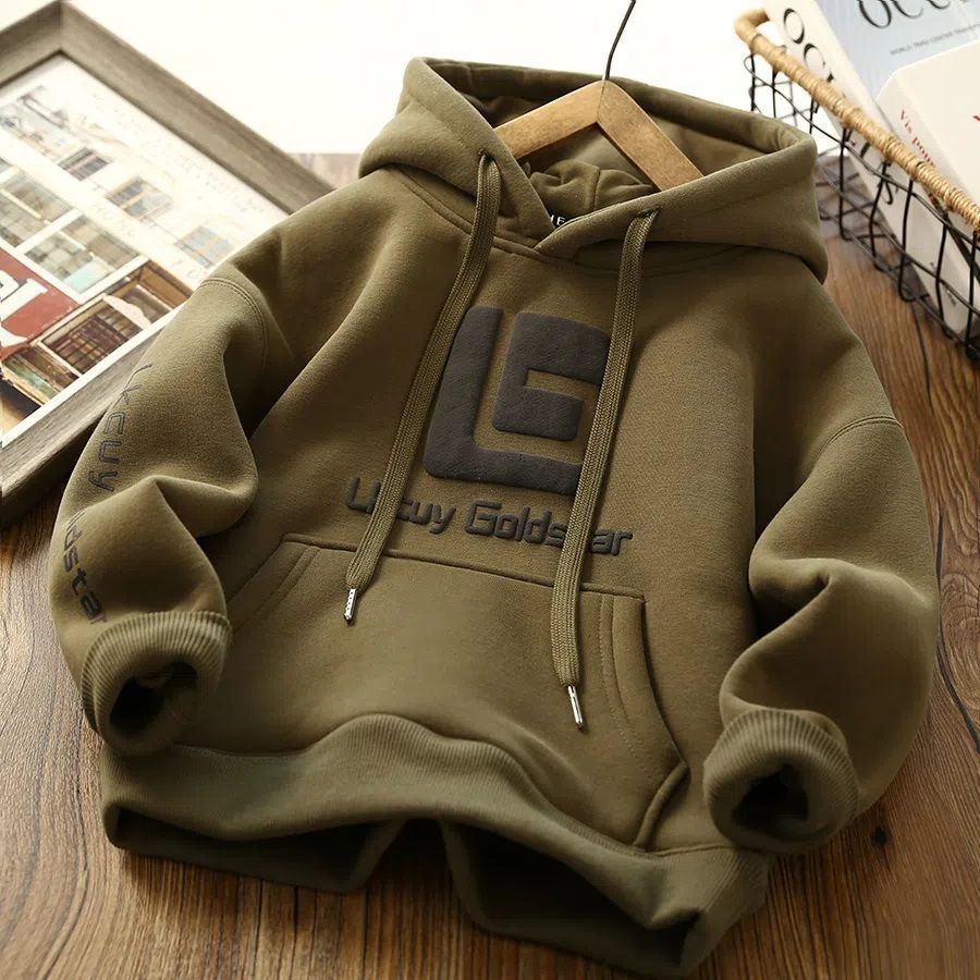 Áo sweatshirt Có Mũ Dày Dặn Ấm Áp Thời Trang Thu Đông Cho Bé Trai