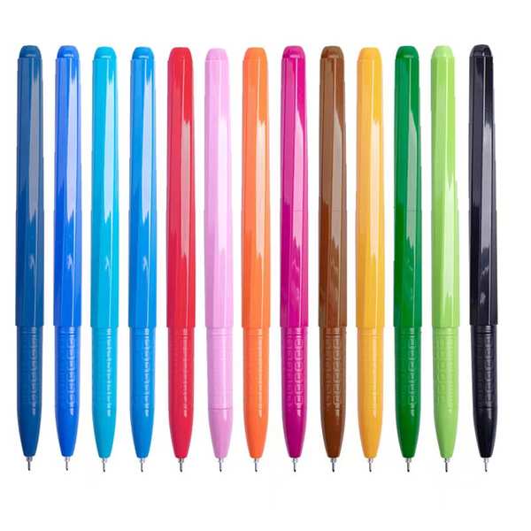 Chenguang set Bút Bi Nhiều Màu Ngòi 0.38 Có Giấy Ghi Chú agp62403